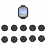 EC-09 Pincérhívó, Vendéghívó Rendszer, Karórával, 10 db 2 Funkciós Gombbal